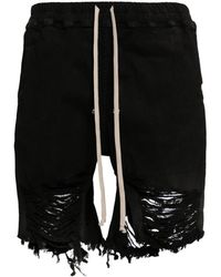 Rick Owens - Jeans-Shorts im Distressed-Look - Lyst