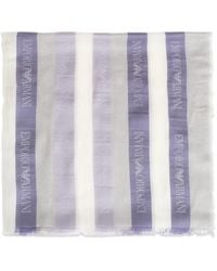 Emporio Armani - Sciarpa A Righe - Lyst