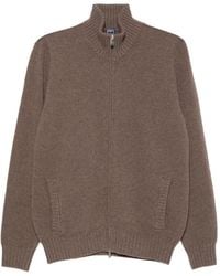 Fedeli - Zip-Up Ribbed-Knit Cardigan - Lyst
