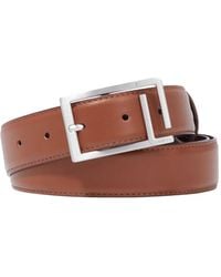 Lancel - Initials Buckle Leather Belt - Lyst