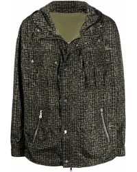 Balmain - Parka Mit Logo-Muster - Lyst