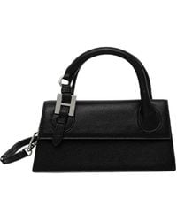Silvian Heach - X New Martina Marechiaro Logo-Plaque Leather Tote Bag - Lyst