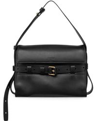 Moschino - Tie Me Leather Shoulder Bag - Lyst
