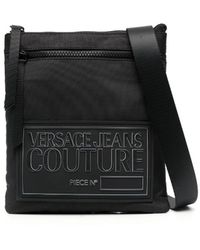 Versace - Bolso de hombro con parche del logo - Lyst