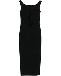 Magda Butrym - Rosette-Detail Cut-Out Maxi Dress - Lyst