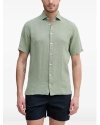 Hackett - Short-Sleeve Logo-Embroidered Shirt - Lyst