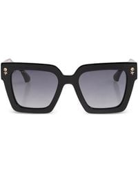 Etro - Flower-Detail Square-Frame Sunglasses - Lyst