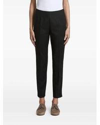 Peserico - Pressed-Crease Side-Slit Trousers - Lyst