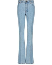 Balmain - High-Waisted Flared Denim Jeans - Lyst