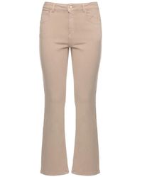 Emme - Logo-Patch Five-Pocket Trousers - Lyst