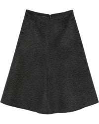 Susanne Bommer - A-Line Zip-Fastening Midi Skirt - Lyst