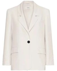 Marella - Bead-Embellished Single-Breasted Blazer - Lyst