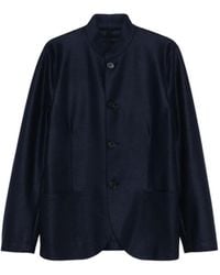 Harris Wharf London - Nehur Jack Met Ronde Hoge Kraag En Knoop - Lyst