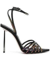 Le Silla - Sandali Bella Con Strass 120Mm - Lyst