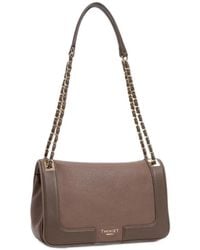 Twinset - Pebbled Chain-Link Shoulder Bag - Lyst