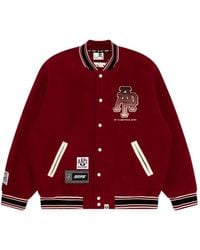 Aape By A Bathing Ape - Logo-Patch Varsity Jacket - Lyst