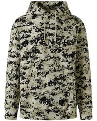 Givenchy - Camouflage-Pattern Logo-Print Hoodie - Lyst