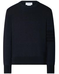 Thom Browne - Ottoman Milano Stitch 4-Bar Bomber Pullover - Lyst