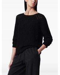 DUNST - Crochet-Knit Crew-Neck Sweater - Lyst