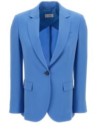 Alberto Biani - Buttoned Flap-Pocket Blazer - Lyst