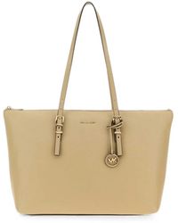 MICHAEL Michael Kors - Large Quinn Pebbled-Leather Tote Bag - Lyst