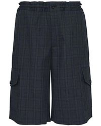 Comme des Garçons - Check-Pattern Shorts - Lyst