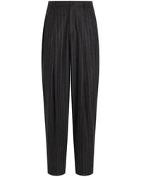 Dolce & Gabbana - Pinstripe Flannel Trousers - Lyst