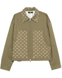 Amiri - Monogram-Pattern Panelled Jacket - Lyst