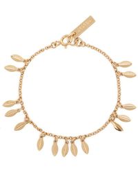 Isabel Marant - Leaf-charm Logo-engraved Chain Bracelet - Lyst