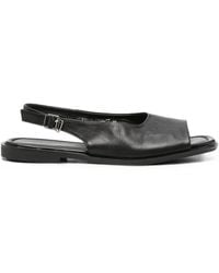 SERGIO MORETTI FIRENZE - Slingback Leather Sandals - Lyst