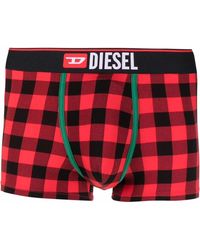 DIESEL - Umbx-Damien Checked Boxers - Lyst