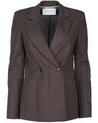 Harris Wharf London - Front-Pocket Double-Breasted Blazer - Lyst