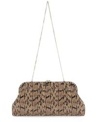 Jimmy Choo - Skylar Snake-Effect Clutch Bag - Lyst