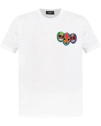 DSquared² - T-Shirt Mit Patches - Lyst