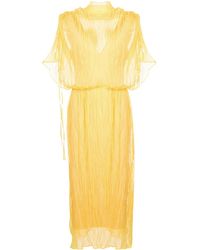 Ellery - Crinkled Midi Dress - Lyst