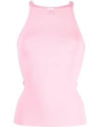 Courreges - Top sin mangas con cuello barco - Lyst