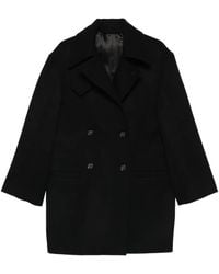 TOTEME - Broad Double-Breasted Peacoat - Lyst