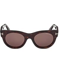 Tom Ford - Marine-02 Round-Frame Sunglasses - Lyst