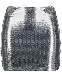 Nensi Dojaka - Heart Cut-out Sequinned Miniskirt - Lyst