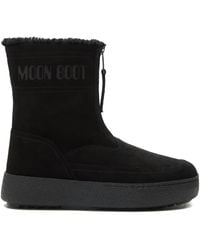 Moon Boot - Ltrack Lara Zip-Front Shearling Boots - Lyst