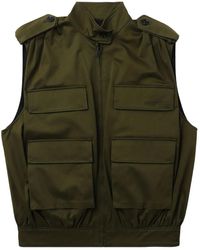 MSGM - Katoenen Gilet Met Geborduurd Logo - Lyst