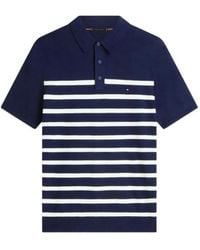 Tommy Hilfiger - Pull Rayé À Logo Brodé - Lyst