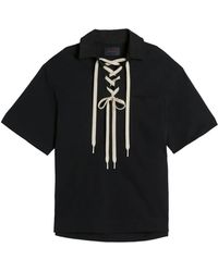 Simone Rocha - Lace-Up Rugby Polo Shirt - Lyst