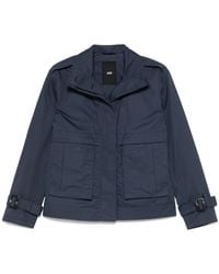 Add - Veste Boutonnée À Col Contrastant - Lyst