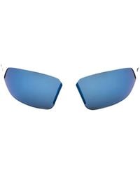 Nike - Shield-Frame Semi-Rim Sunglasses - Lyst