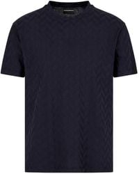 Emporio Armani - Cotton T-Shirt - Lyst