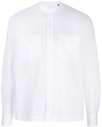 Corneliani - Long-sleeve Cotton-linen Shirt - Lyst