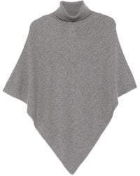 Patrizia Pepe - Asymmetric Roll-Neck Poncho - Lyst