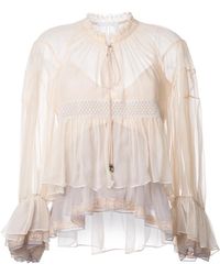 Chloé - Colour Block Tiered Top - Lyst