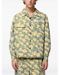 Marni - Linen-Blend Shirt With Floral Print - Lyst
